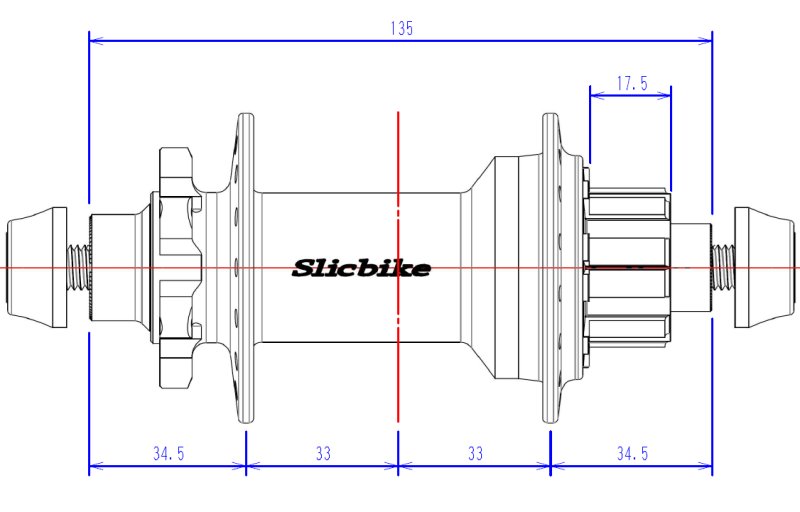 画像5: シングルスピード用 リアハブ 135mm幅 (5)